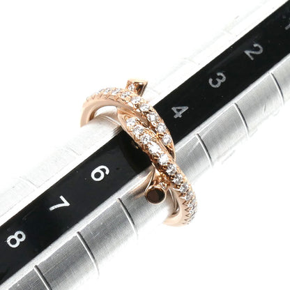 CARTIER カルティエ K18PG ピンクゴールド アントルラセ リング・指輪 ダイヤモンド 5号 45 3.6g レディース【中古】【美品】