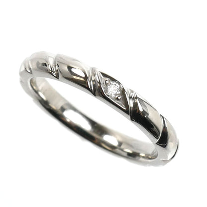 Chaumet ショーメ Pt950プラチナ トルサード 1Pダイヤ リング・指輪 082721 ダイヤモンド 6号 46 4.0g レディース【中古】【美品】