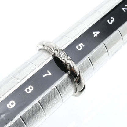 Chaumet ショーメ Pt950プラチナ トルサード 1Pダイヤ リング・指輪 082721 ダイヤモンド 6号 46 4.0g レディース【中古】【美品】