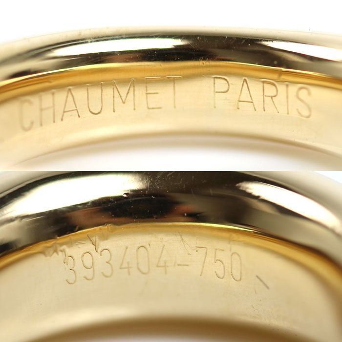 Chaumet ショーメ K18YG イエローゴールド アノー リング・指輪 092764 8号 7.2g レディース【中古】【美品】