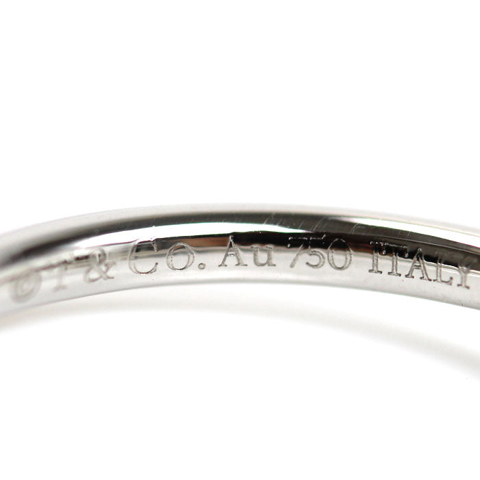 TIFFANY&Co. ティファニー K18WG ホワイトゴールド Tワイヤー ダイヤ リング・指輪 60147236 ダイヤモンド 13号 2.7g レディース【中古】【美品】