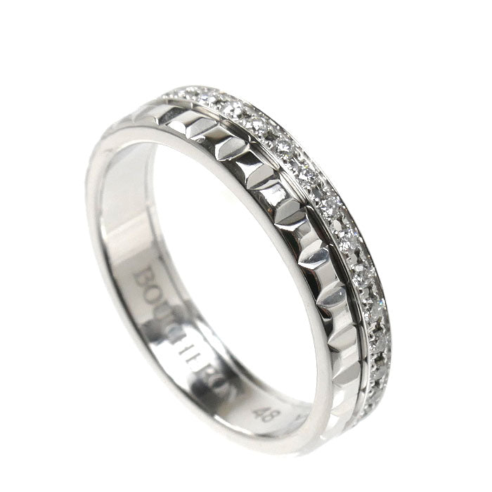 Boucheron ブシュロン K18WG ホワイトゴールド キャトル ラディアント リング・指輪 JAL00281 ダイヤモンド 8号 48 3.8g レディース【中古】【美品】