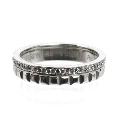 Boucheron ブシュロン K18WG ホワイトゴールド キャトル ラディアント リング・指輪 JAL00281 ダイヤモンド 8号 48 3.8g レディース【中古】【美品】