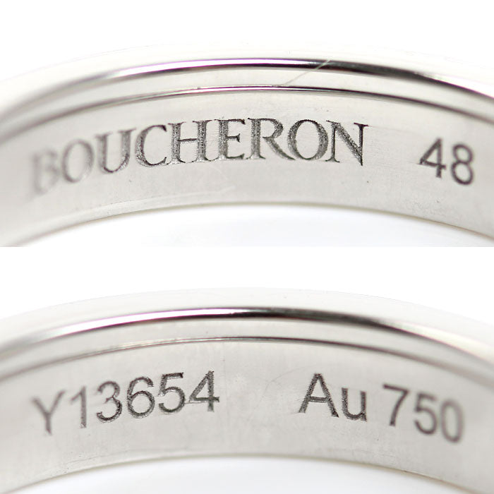 Boucheron ブシュロン K18WG ホワイトゴールド キャトル ラディアント リング・指輪 JAL00281 ダイヤモンド 8号 48 3.8g レディース【中古】【美品】