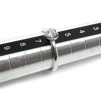 CARTIER カルティエ K18WG ホワイトゴールド ディアマンレジェ ダムール ハート リング・指輪 ダイヤモンド 6号 46 2.4g レディース【中古】【美品】