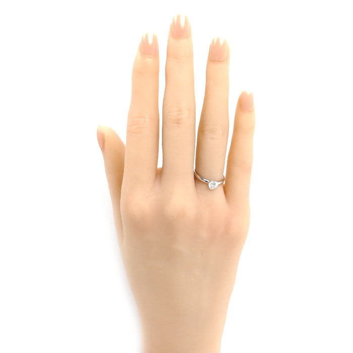 CARTIER カルティエ K18WG ホワイトゴールド ディアマンレジェ ダムール ハート リング・指輪 ダイヤモンド 6号 46 2.4g レディース【中古】【美品】