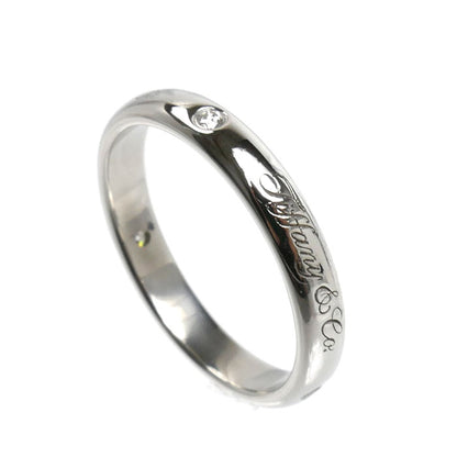 TIFFANY&Co. ティファニー Pt950プラチナ ノーツ ルシダ リング・指輪 ダイヤモンド 10号 4.0g レディース【中古】【美品】