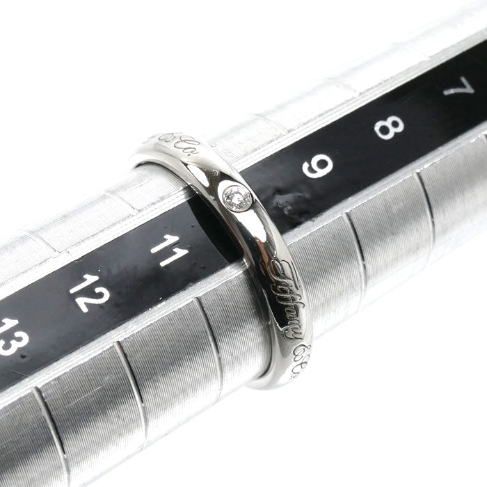 TIFFANY&Co. ティファニー Pt950プラチナ ノーツ ルシダ リング・指輪 ダイヤモンド 10号 4.0g レディース【中古】【美品】
