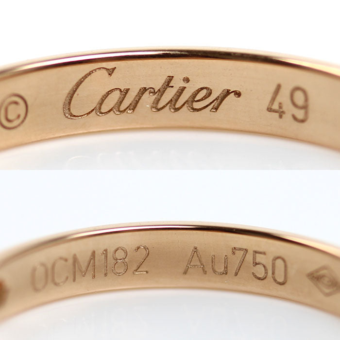 CARTIER カルティエ K18PG ピンクゴールド クラシック リング・指輪 B4088249 ダイヤモンド 9号 49 2.2g レディース【中古】【美品】