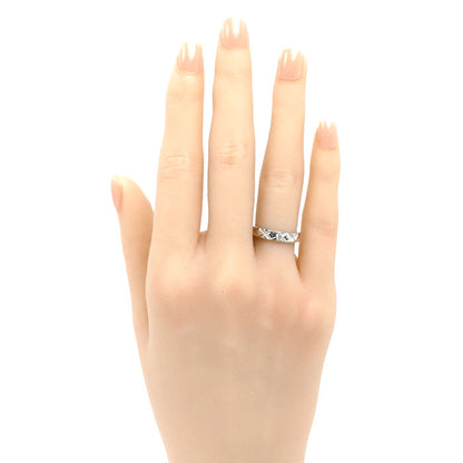 CHANEL シャネル Pt950プラチナ マトラッセ リング・指輪 ダイヤモンド 7.5号 48 5.2g レディース【中古】【美品】