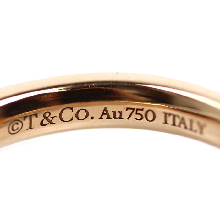 TIFFANY&Co. ティファニー K18PG ピンクゴールド Tワン ダイヤ リング・指輪 67795245 ダイヤモンド 7号 3.5g レディース【中古】【美品】