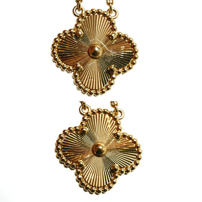 Van Cleef & Arpels ヴァンクリーフ＆アーペル K18YG イエローゴールド ヴィンテージアルハンブラ ネックレス VCARP4KL00 6.5g 37/41.5cm レディース【中古】
