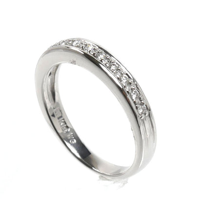 Ponte Vecchio ポンテヴェキオ K18WG ホワイトゴールド リング・指輪 ダイヤモンド0.10ct 6号 2.8g レディース【中古】【美品】