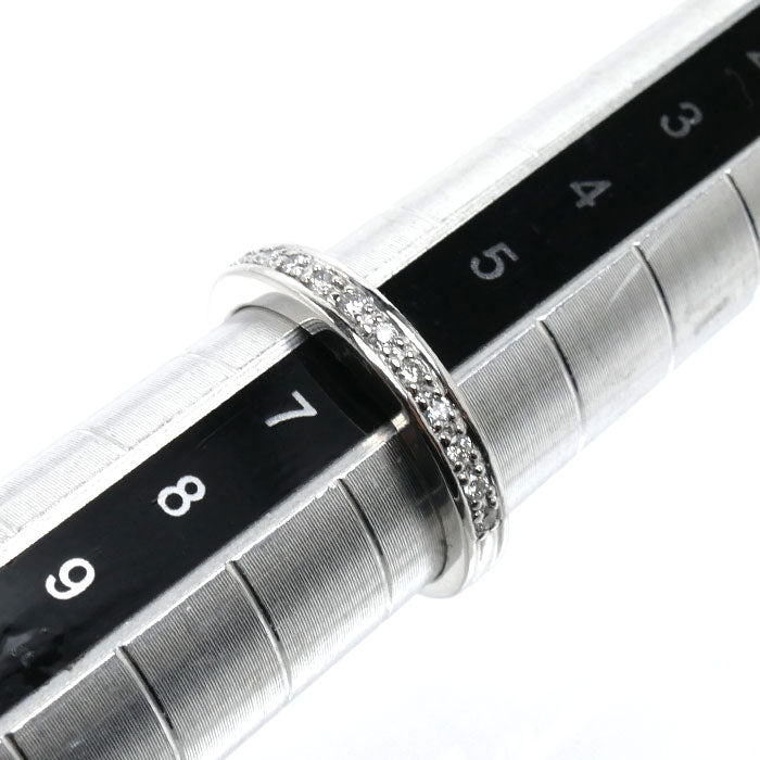 Ponte Vecchio ポンテヴェキオ K18WG ホワイトゴールド リング・指輪 ダイヤモンド0.10ct 6号 2.8g レディース【中古】【美品】