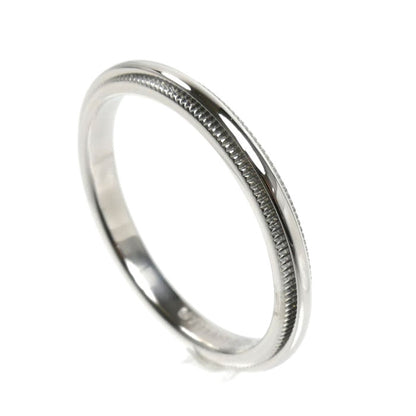 TIFFANY&Co. ティファニー Pt950プラチナ ミルグレイン バンド リング・指輪 60001594 10号 3.3g レディース【中古】【美品】