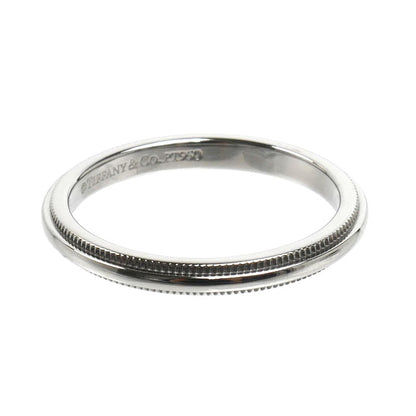 TIFFANY&Co. ティファニー Pt950プラチナ ミルグレイン バンド リング・指輪 60001594 10号 3.3g レディース【中古】【美品】