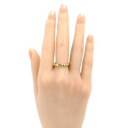 TIFFANY&Co. ティファニー K18YG イエローゴールド Tトゥルーバンドリング リング・指輪 67134710 ダイヤモンド 14号 3.5g レディース【中古】【美品】