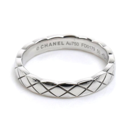 CHANEL シャネル K18WG ホワイトゴールド ココクラッシュ リング・指輪 J11793 9.5号 50 3.7g レディース【中古】【美品】