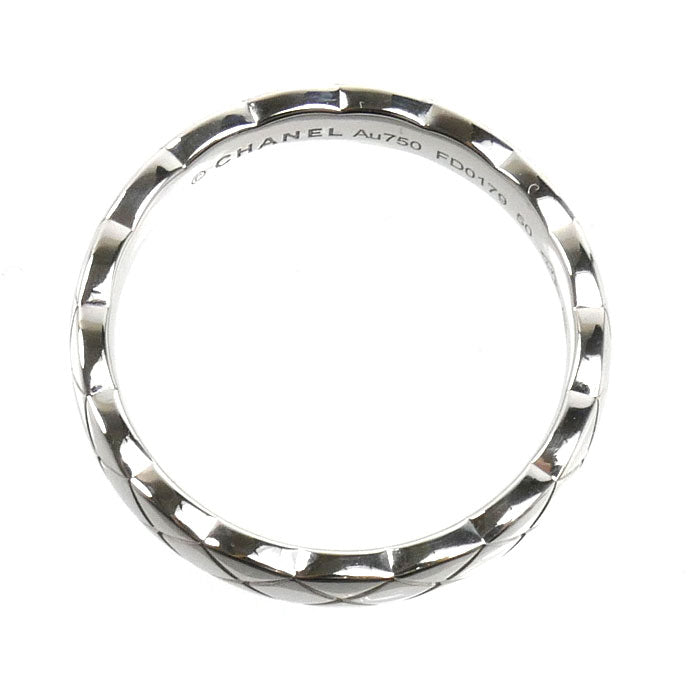 CHANEL シャネル K18WG ホワイトゴールド ココクラッシュ リング・指輪 J11793 9.5号 50 3.7g レディース【中古】【美品】