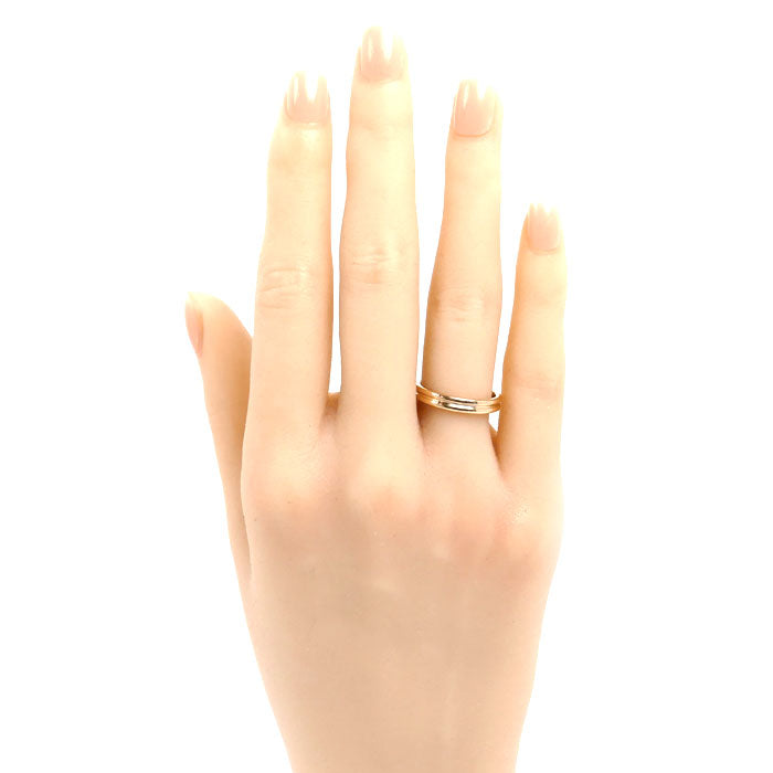 Boucheron ブシュロン K18PG ピンクゴールド ゴドロン リング・指輪 JAL00009 11号 51 3.5g レディース【中古】【美品】