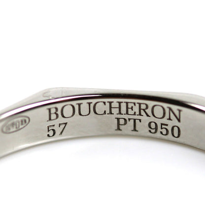 Boucheron ブシュロン Pt950プラチナ ファセット ミディアム リング・指輪 JAL00014 16.5号 57 4.6g ユニセックス【中古】【美品】