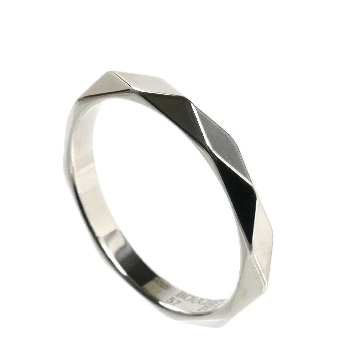 Boucheron ブシュロン Pt950プラチナ ファセット ミディアム リング・指輪 JAL00014 16.5号 57 4.6g ユニセックス【中古】【美品】