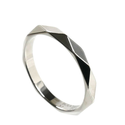 Boucheron ブシュロン Pt950プラチナ ファセット ミディアム リング・指輪 JAL00014 16.5号 57 4.6g ユニセックス【中古】【美品】