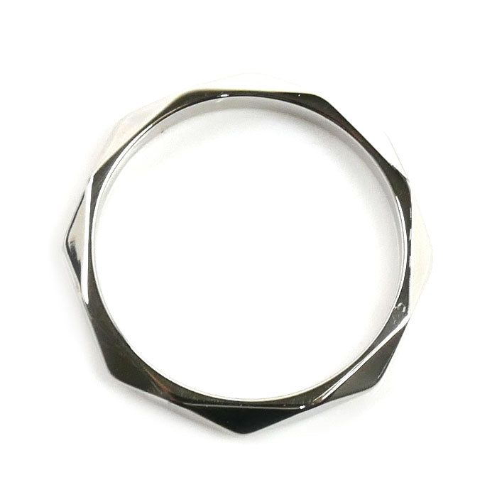 Boucheron ブシュロン Pt950プラチナ ファセット ミディアム リング・指輪 JAL00014 16.5号 57 4.6g ユニセックス【中古】【美品】