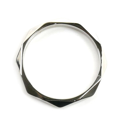 Boucheron ブシュロン Pt950プラチナ ファセット ミディアム リング・指輪 JAL00014 16.5号 57 4.6g ユニセックス【中古】【美品】