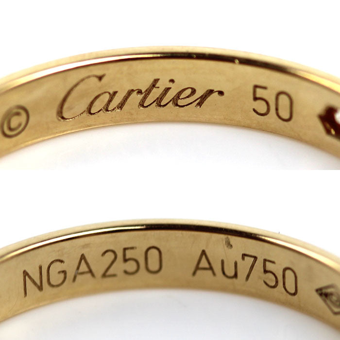 CARTIER カルティエ K18YG イエローゴールド 1895 ウェディング リング・指輪 B4057650 ダイヤモンド 10号 50 2.3g レディース【中古】