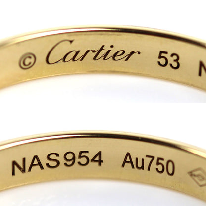 CARTIER カルティエ K18YG イエローゴールド 1895 ウェディング リング・指輪 B4002353 13号 53 2.3g レディース【中古】【美品】