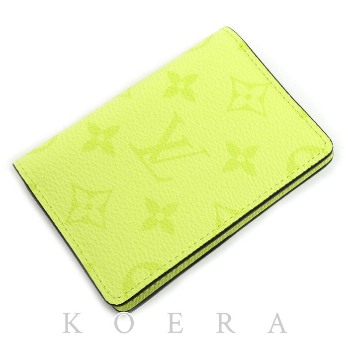 LOUIS VUITTON ルイ・ヴィトン オーガナイザードゥポッシュ カードケース タイガラマ イエロー M14113 IC ユニセックス【中古】【極美品】