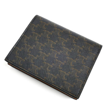 CELINE セリーヌ ビジネスカードホルダー カードケース トリオンフキャンバス ブラウン 10E242BZ9 ユニセックス【中古】【美品】