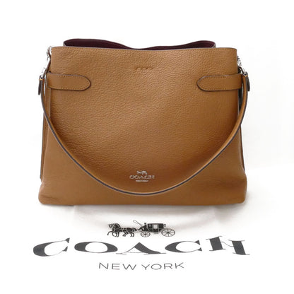 COACH コーチ レザー ハンナ  2Wayショルダーバッグ ライトサドル CH194 SV/QD アウトレット レディース【未使用】【買取品】
