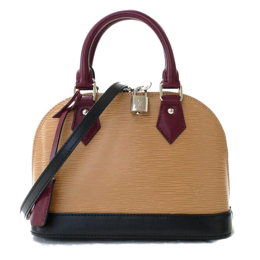 LOUIS VUITTON ルイ・ヴィトン アルマBB 2Wayショルダーバッグ エピ ベージュ ブラック ボルドー M51971 AR1158 レディース【中古】【美品】