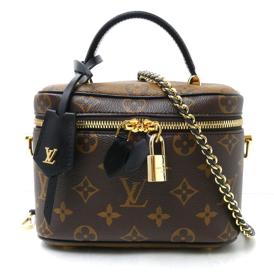 LOUIS VUITTON ルイ・ヴィトン ヴァニティ NV PM 2Wayショルダーバッグ モノグラムリバース ブラウン M45165 ICチップ レディース【中古】【美品】