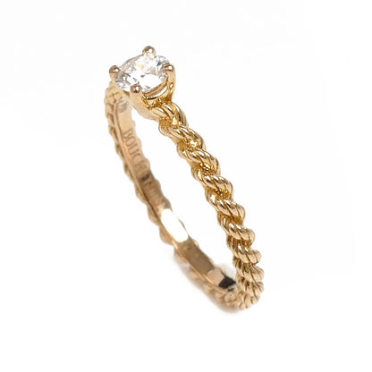 Boucheron ブシュロン K18PG ピンクゴールド セルパンボエム ダイヤ リング・指輪 JSL0012647 ダイヤモンド 7号 47 1.7g レディース【中古】【美品】