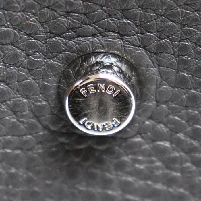 FENDI フェンディ セレリア ピーカブー レギュラー 2Wayショルダーバッグ グレー 8BN290 レディース【中古】【美品】