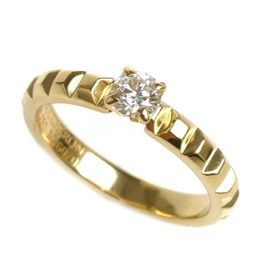 Boucheron ブシュロン K18YG イエローゴールド クルドパリ ソリテール リング・指輪 JSL0003248 ダイヤモンド0.21ct 8号 48 3.3g レディース【中古】【美品】