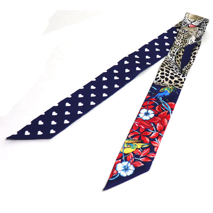 HERMES エルメス ツイリー Jungle Love Love スカーフ ブルー マルチ レディース【中古】【美品】