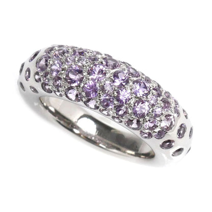 Chaumet ショーメ K18WG ホワイトゴールド アノー キャビア サファイア リング・指輪 サファイア 8号 8.8g レディース【中古】