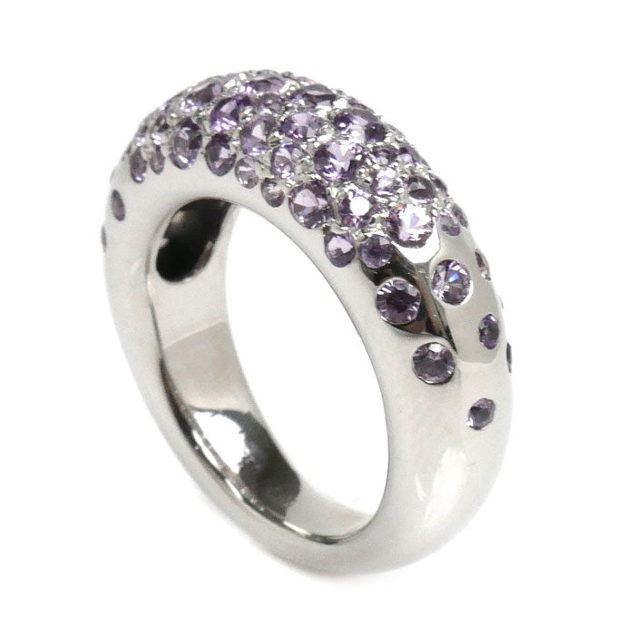 Chaumet ショーメ K18WG ホワイトゴールド アノー キャビア サファイア リング・指輪 サファイア 8号 8.8g レディース【中古】