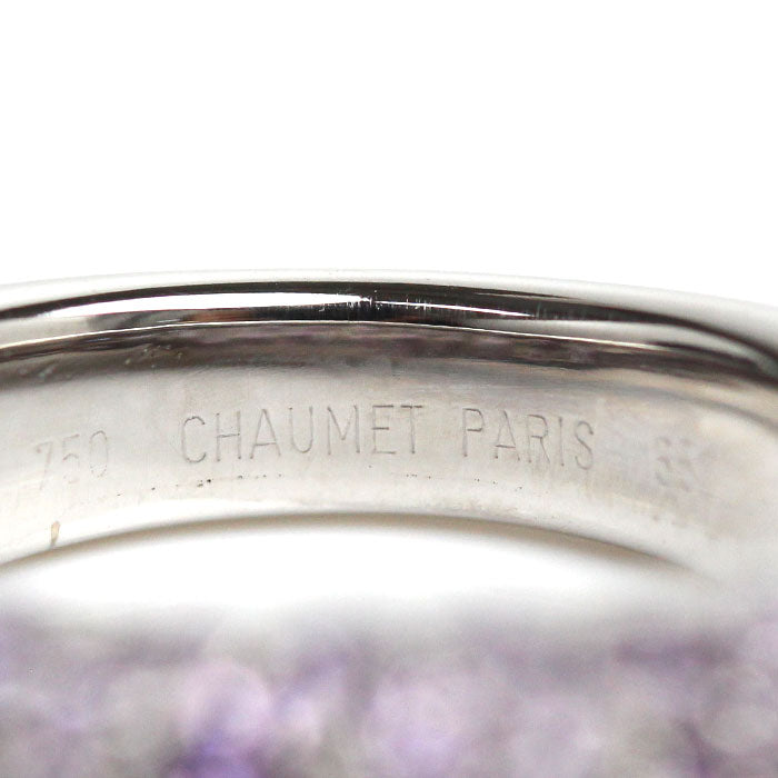 Chaumet ショーメ K18WG ホワイトゴールド アノー キャビア サファイア リング・指輪 サファイア 8号 8.8g レディース【中古】