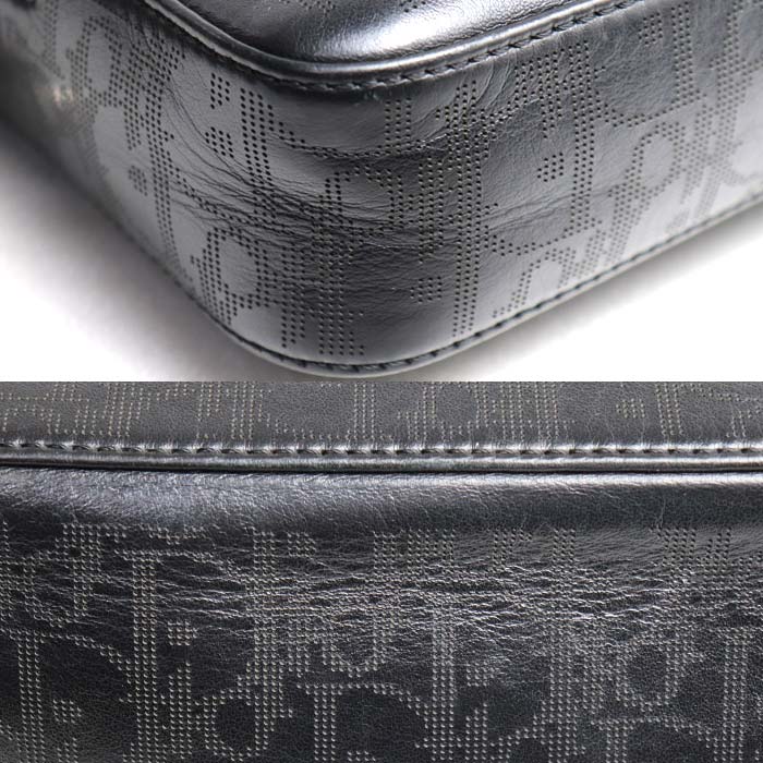 Christian Dior クリスチャンディオール Safari メッセンジャーバッグ ショルダーバッグ オブリーク ブラック 1ESPO206VPI_H03E メンズ【中古】