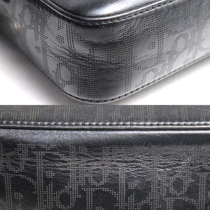 Christian Dior クリスチャンディオール Safari メッセンジャーバッグ ショルダーバッグ オブリーク ブラック 1ESPO206VPI_H03E メンズ【中古】