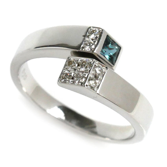 GEMCEREY ジェムケリー K18WG ホワイトゴールド リング・指輪 アレキサンドライト0.122ct ダイヤモンド0.10ct 11.5号 4.3g レディース【中古】【美品】