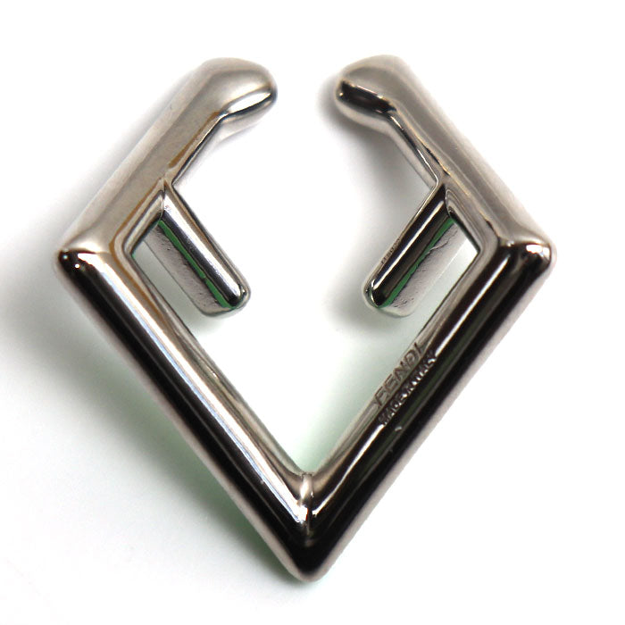 FENDI フェンディ 真鍮 クリスタル ファースト イヤーカフ イヤリング 8AH954 A7QX F1KVK レディース【中古】【美品】