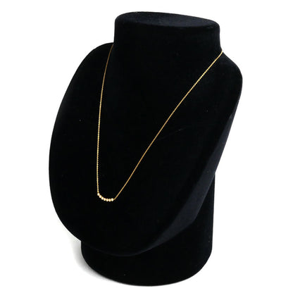 STAR JEWELRY スタージュエリー K18PG ピンクゴールド ダイヤ ネックレス ダイヤモンド0.07ct 1.4g 40cm レディース【中古】