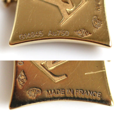 LOUIS VUITTON ルイ・ヴィトン K18YG イエローゴールド ペンダント スター ブロッサム BB ネックレス Q93699 ダイヤモンド オニキス 3.8g 41cm レディース【中古】