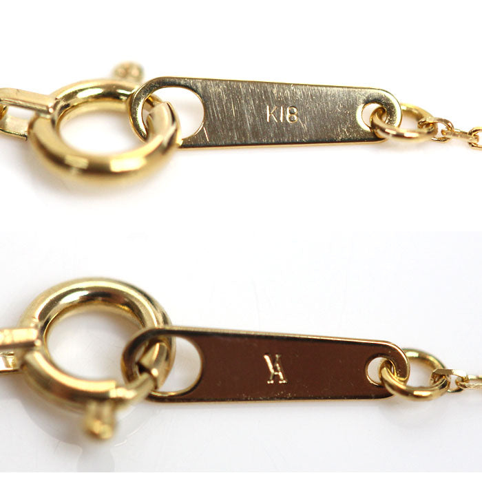 Vendome Aoyama ヴァンドーム青山 K18YG イエローゴールド ペリドット ダイヤ ネックレス AGVN611940PD ペリドット ダイヤモンド 1.2g 40cm レディース【中古】